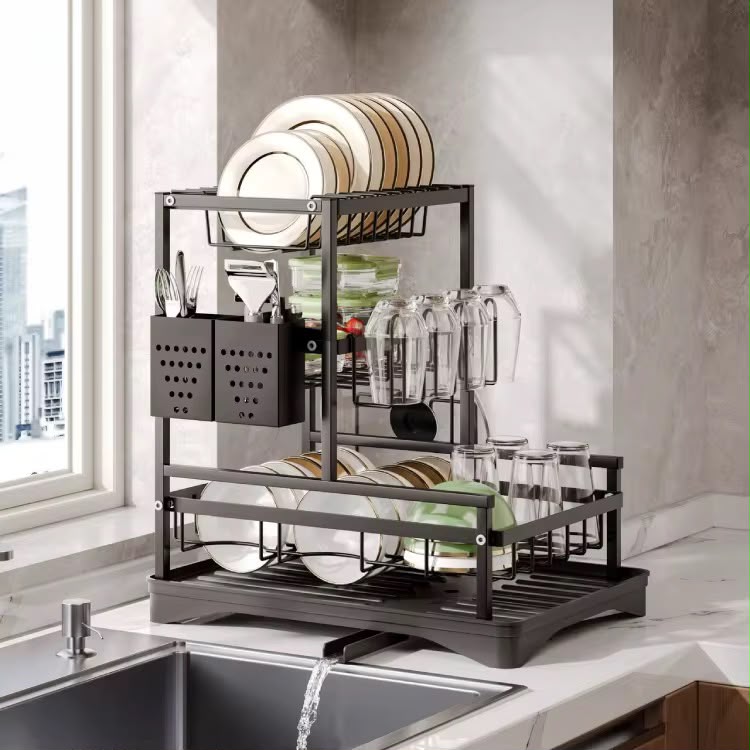 Scurgator de Vase Multifunctional pentru Bucatarie, 2 Niveluri, A-176-9