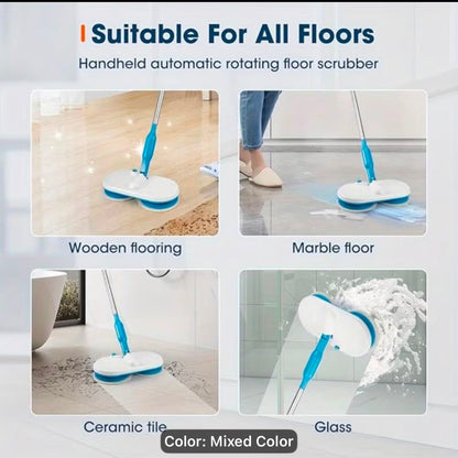 Mop electric fără fir care ajunge sub mobilă și în colțuri