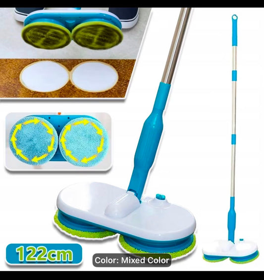 Mop electric rotativ fără fir cu două capete, reîncărcabil