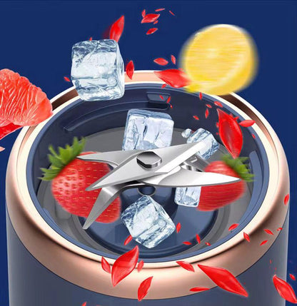 Blender portabil mini pentru smoothie, cu lame din inox