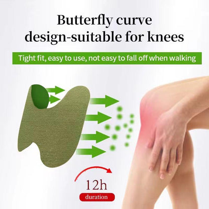 Plasture autoadeziv cu decupaj anatomic pentru genunchi