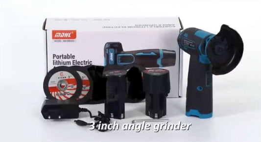 Mini polizor unghiular compact, manevrat cu o singură mână