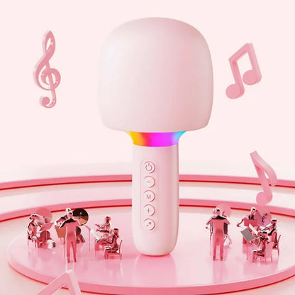 Microfon Karaoke Wireless cu Boxa si LED RGB OKOP KP-M110 — Utilitate Smart Zi de Zi