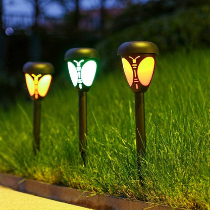 Set 2 lampi solare LED pentru exterior sub forma de — Ambient Modern Pentru Acasă
