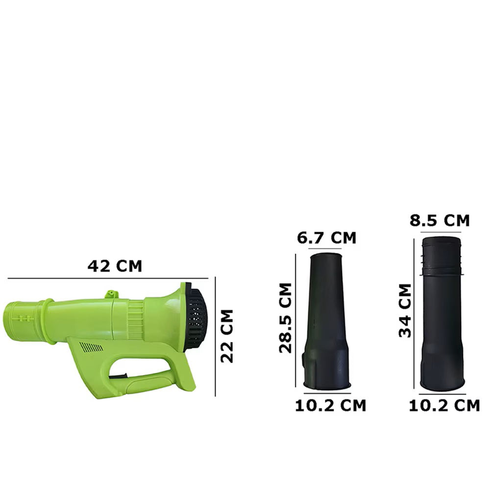 Suflantă Electrică de Frunze 3500W cu 2 Acumulatori și 12.000 RPM, A-126-14