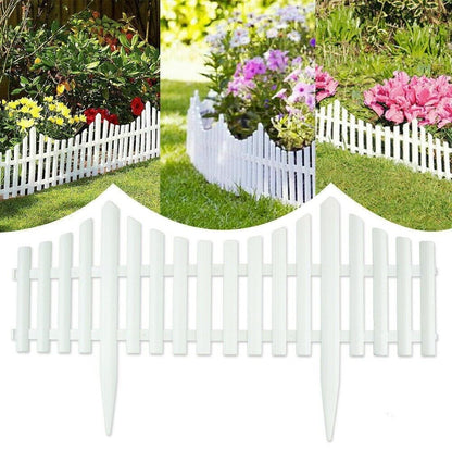 Set 6 bucati gard decorativ din plastic pentru gradina 57.5