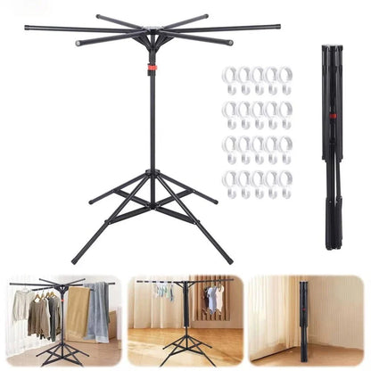 Uscator de rufe pliabil tip trepied 150 cm — Confort Practic Pentru Casa Ta