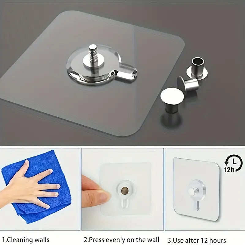 Set 10 suporturi autoadezive pentru perete — Confort Practic Pentru Casa Ta