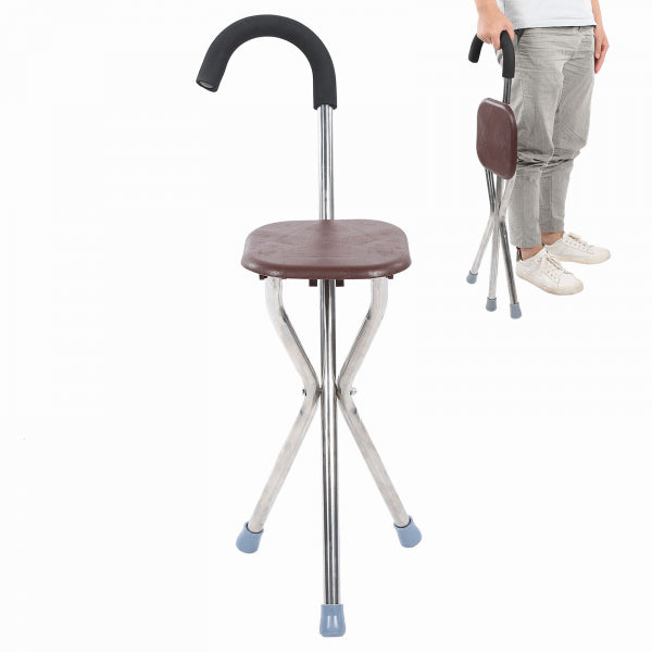 Scaun pliabil cu baston inaltime 82 cm — Confort Personal Zi de Zi