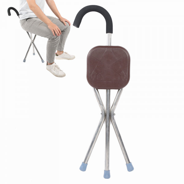 Scaun pliabil cu baston inaltime 82 cm — Confort Personal Zi de Zi