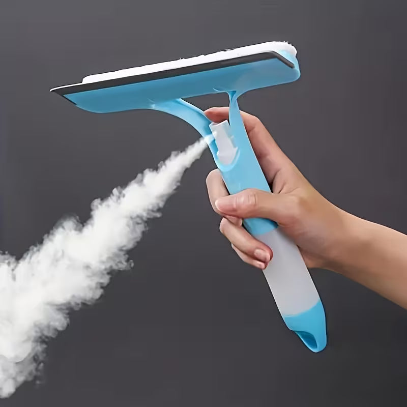 Racleta geamuri 3-în-1 cu pulverizator — Confort Practic Pentru Casa Ta