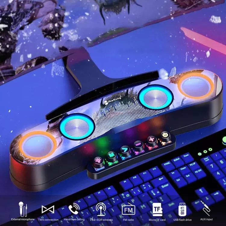 Boxa Bluetooth gaming Q YX800 cu LED RGB — Utilitate Smart Zi de Zi