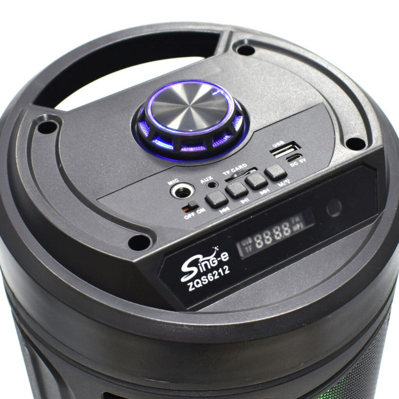 Boxa portabila Wireless ZQS 6212 30W LED — Utilitate Smart Zi de Zi
