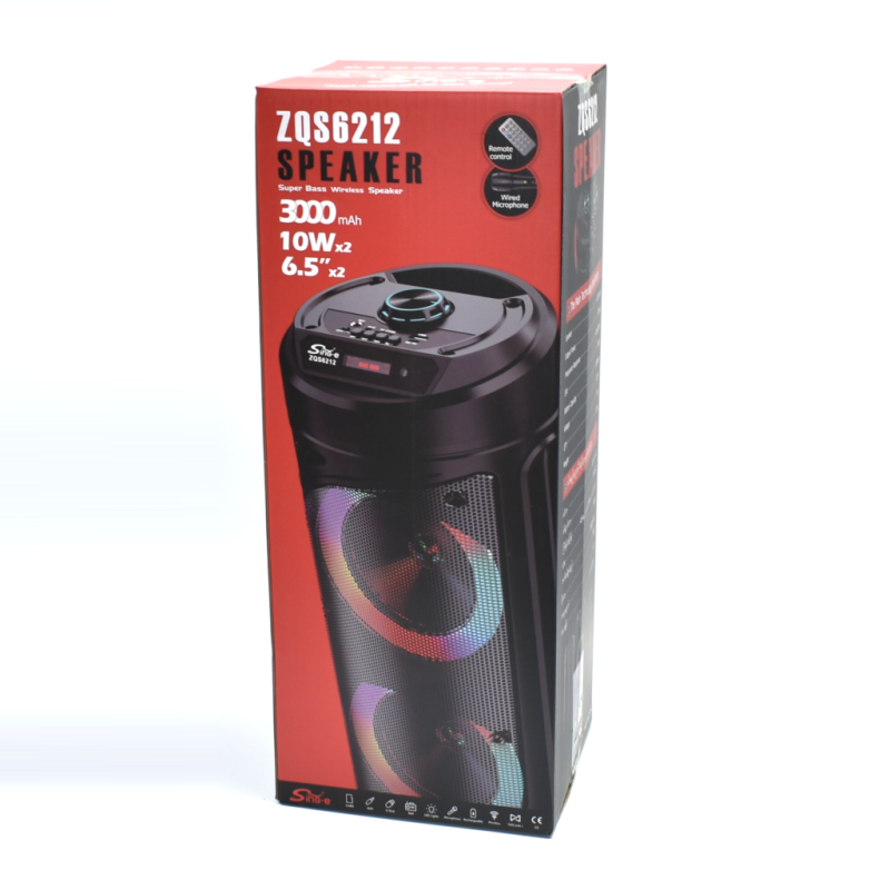 Boxa portabila Wireless ZQS 6212 30W LED — Utilitate Smart Zi de Zi