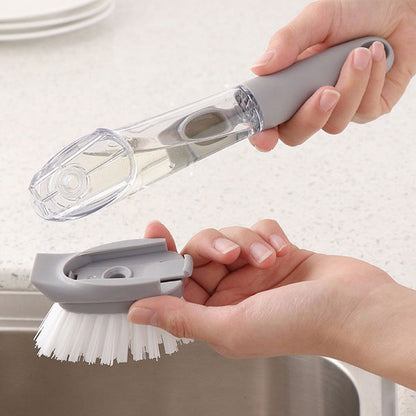 Perie vase cu maner si rezervor pentru detergent — Mai Mult Confort în Bucătărie