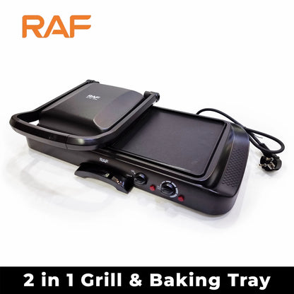 Grill și plită electrică 2 în 1 RAF R.2695 – — Mai Mult Confort în Bucătărie
