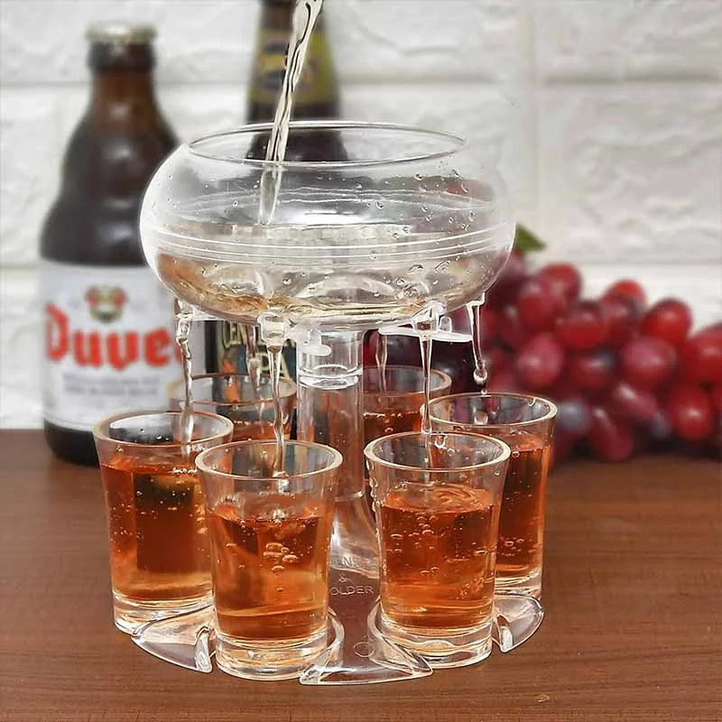 Dispenser pentru shoturi cu 6 pahare — Mai Mult Confort Oriunde