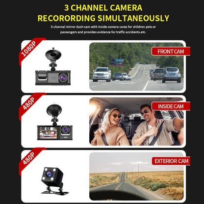 Camera auto tripla FullHD — Control și Siguranță Zi de Zi