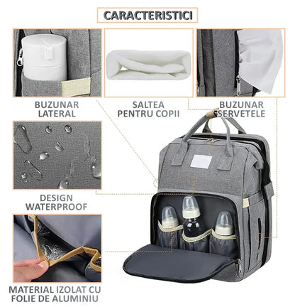 Geanta-Rucsac tip patut extensibil pentru copii — Util Pentru Familie și Copii