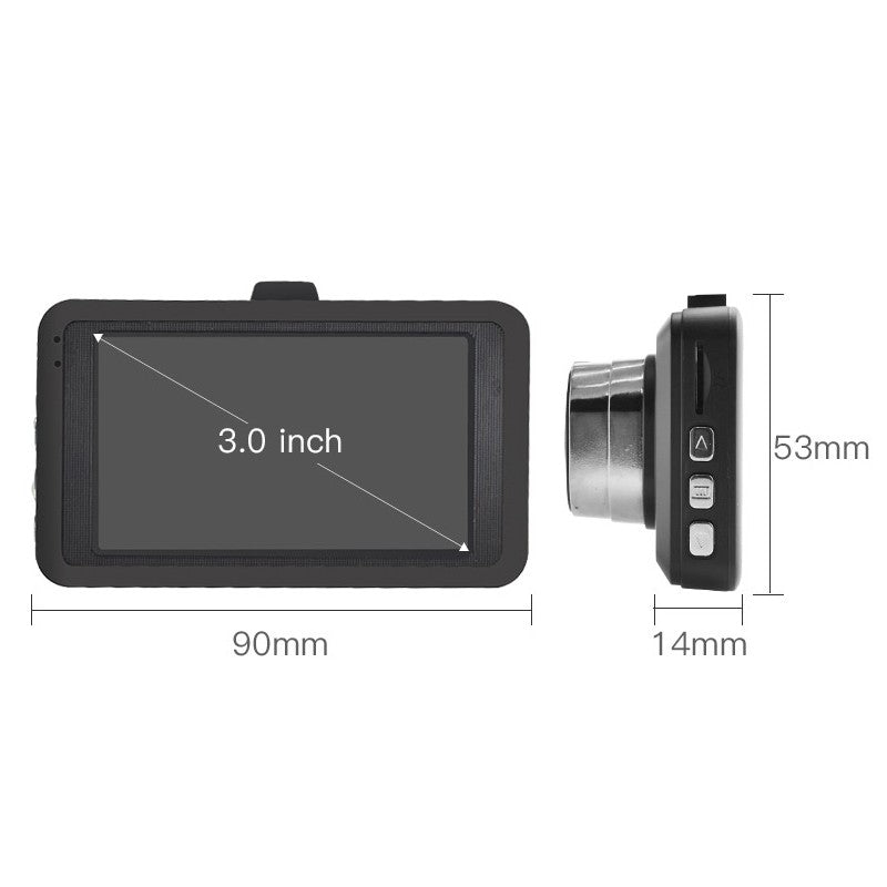Camera auto DVR 1080P Full HD display 3 inch — Control și Siguranță Zi de Zi