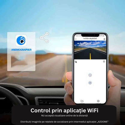 Camera auto DVR HD cu WiFi si conectare la telefon — Control și Siguranță Zi de Zi