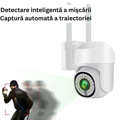 Camera de supraveghere WiFi pentru exterior cu Card 32GB Inclus — Control și Siguranță Zi de Zi