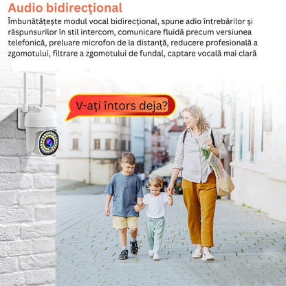 Camera de supraveghere WiFi pentru exterior cu Card 32GB Inclus — Control și Siguranță Zi de Zi