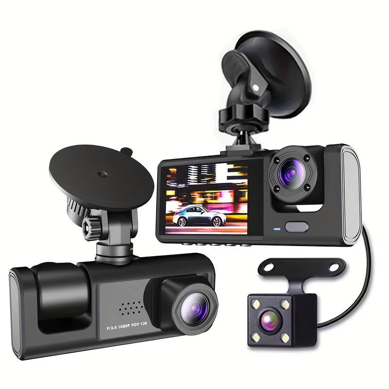 Camera auto tripla FullHD — Control și Siguranță Zi de Zi