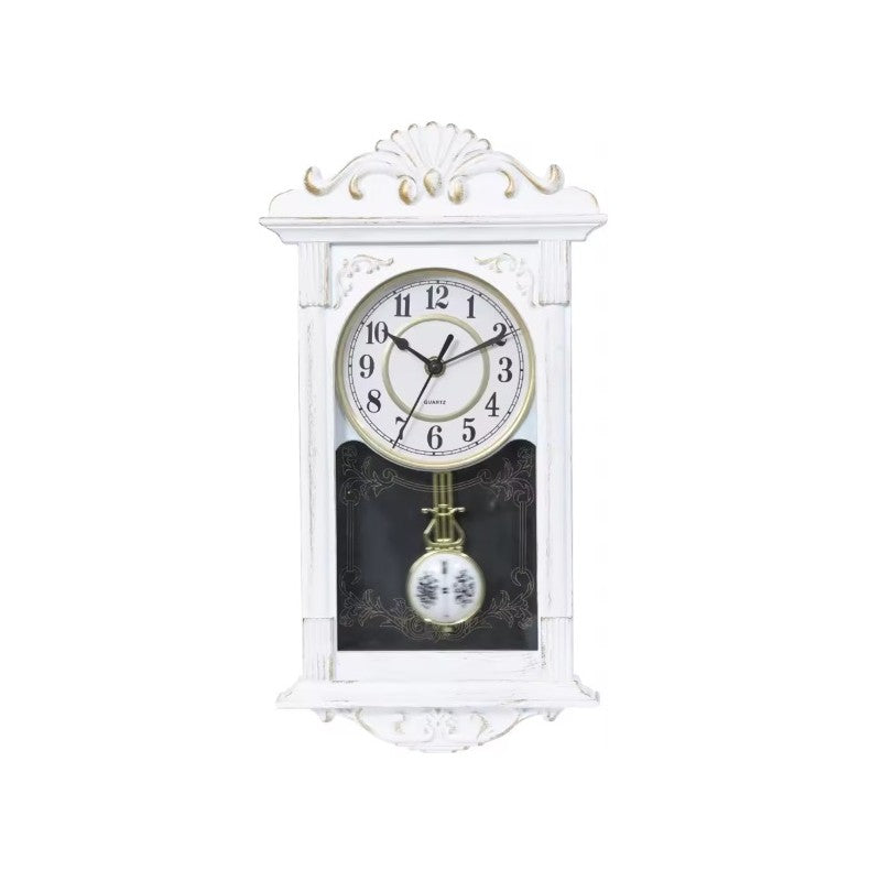 Ceas de perete vintage cu pendul 41 cm x 22 — Confort Practic Pentru Casa Ta