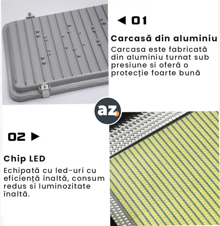 Lampă Solară LED 1000W cu Telecomandă, Panou Solar 60W, Acumulator LiFePO4 13500mAh, IP65, EAZ-IL019