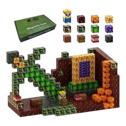 Blocuri magnetice de constructie 3D 2.5 cm — Util Pentru Familie și Copii