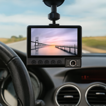 Camera Auto cu Oglinda Retrovizoare 3-in-1 – Ecran 4 inch — Control și Siguranță Zi de Zi