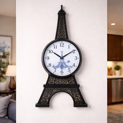 Ceas de perete Turnul Eiffel 70 cm decor modern pentru — Confort Practic Pentru Casa Ta