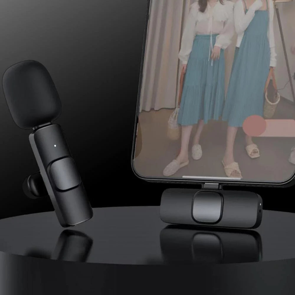 Microfon wireless K8 tip lavaliera conector USB tip C/iPhone — Utilitate Smart Zi de Zi