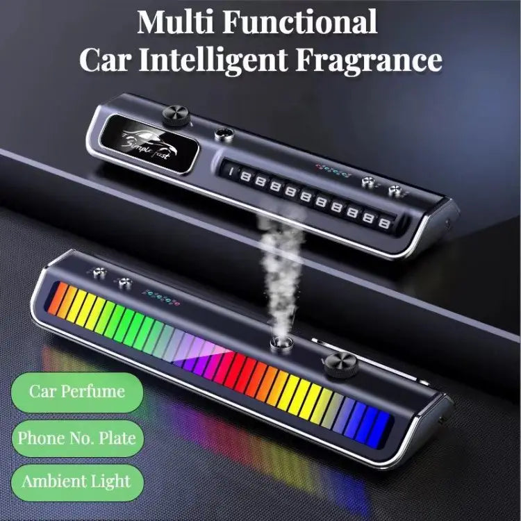 Aparat de odorizare/parfumare auto cu lumini RGB si suport pentru — Confort și Siguranță la Drum