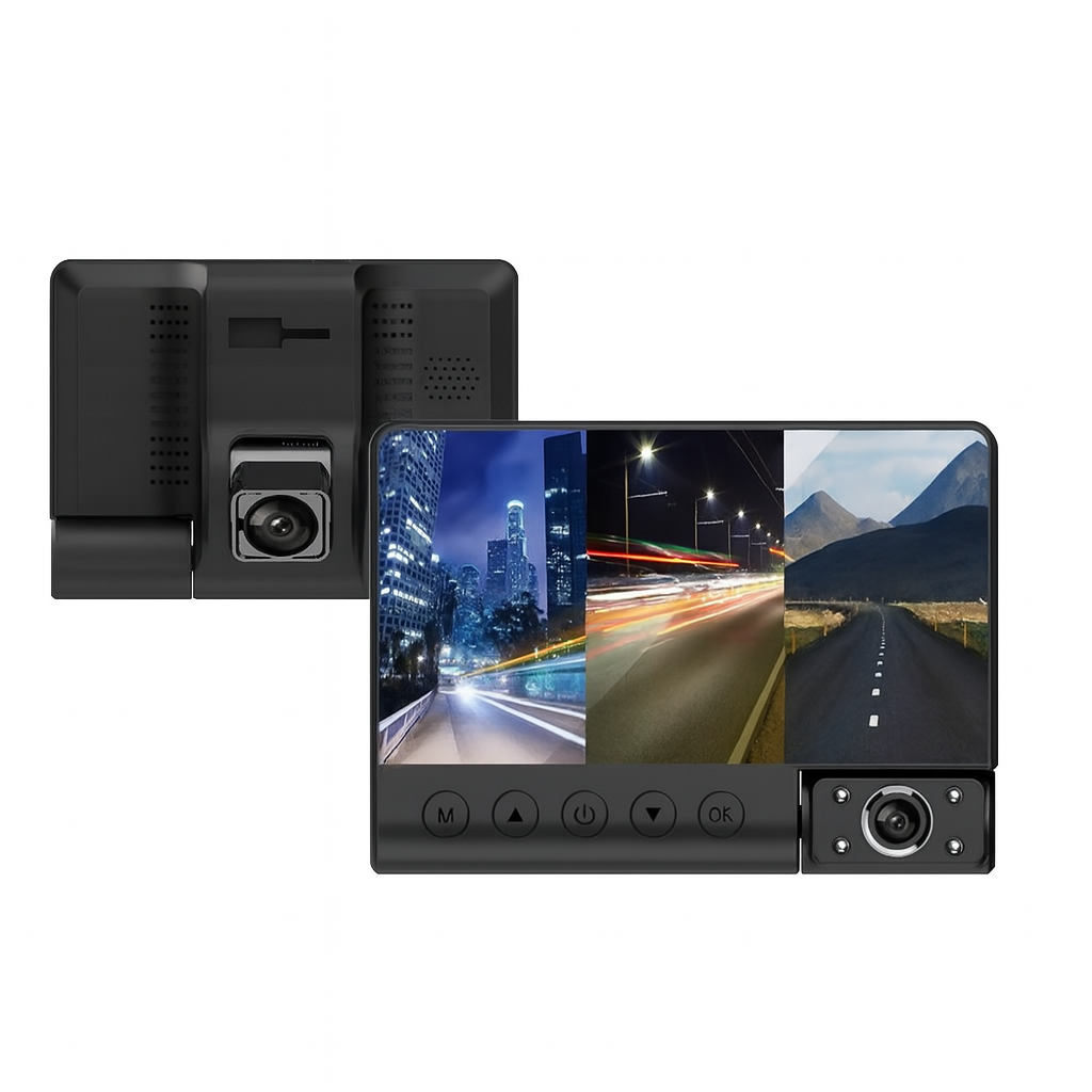 Camera Auto cu Oglinda Retrovizoare 3-in-1 – Ecran 4 inch — Control și Siguranță Zi de Zi