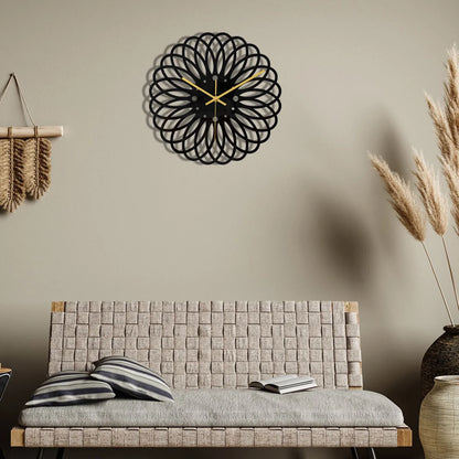 Ceas de perete 30 cm design geometric 3D modern silentios — Confort Practic Pentru Casa Ta