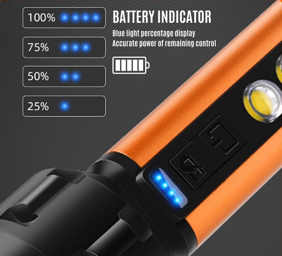 Lanterna 5 LED COB de mana cu incarcare USB 5W — Ambient Modern Pentru Acasă