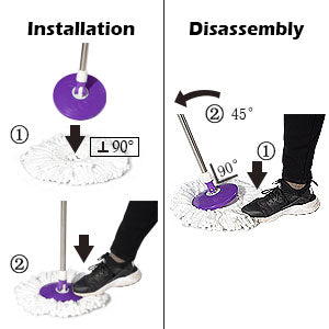 Set 3 rezerve pentru mop galeata — Confort Practic Pentru Casa Ta