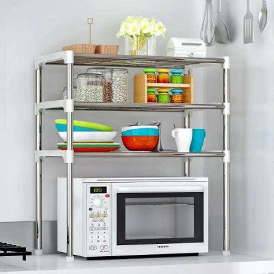 Etajera tip raft multifunctional pentru bucatarie sau baie 60x65x24cm — Mai Mult Confort în