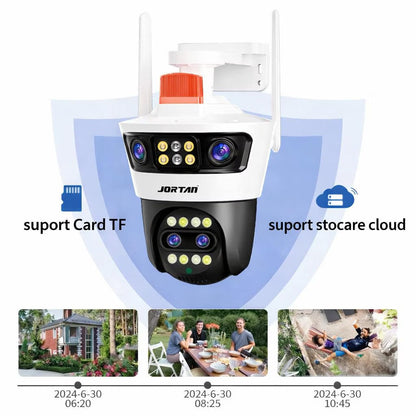 Camera supraveghere WiFi Jortan dubla 12MP PTZ — Control și Siguranță Zi de Zi
