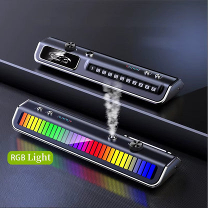 Aparat de odorizare/parfumare auto cu lumini RGB si suport pentru — Confort și Siguranță la Drum