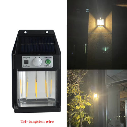 Lampa Solara de Perete 3W cu Senzor 600 LM — Ambient Modern Pentru Acasă