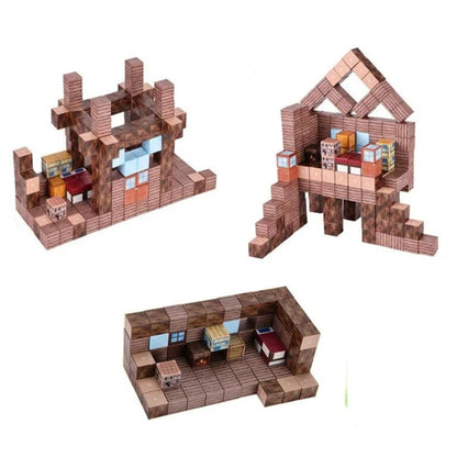 Blocuri magnetice de constructie 3D 2.5 cm — Util Pentru Familie și Copii