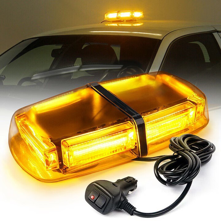Girofar LED Galben 36LED 12V/24V — Confort și Siguranță la Drum
