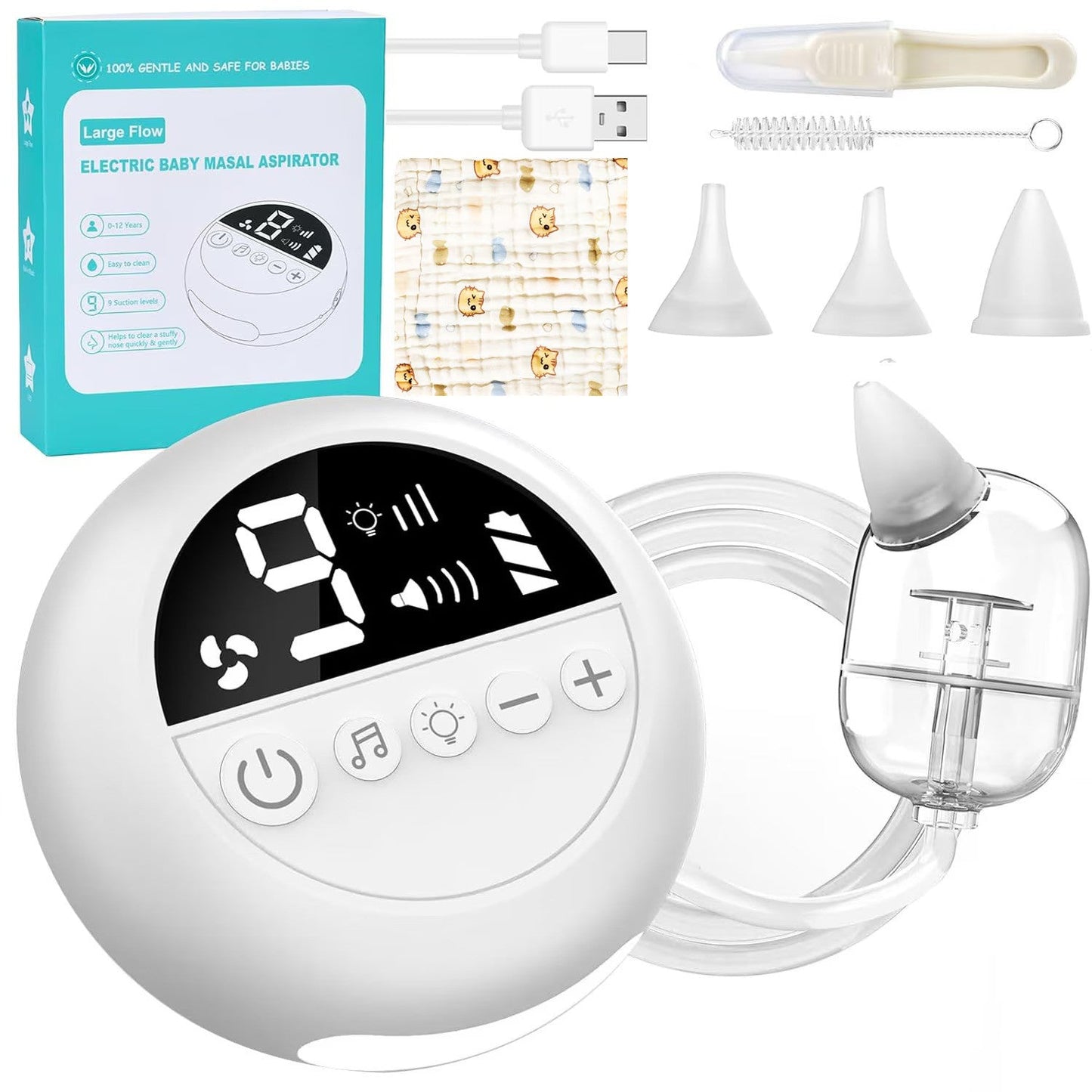 Aspirator nazal electric pentru bebelusi si copii Incarcare USB — Util Pentru Familie și Copii