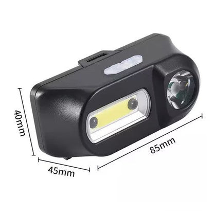 Lanterna frontala de cap cu senzor 3 moduri iluminat led — Ambient Modern Pentru Acasă