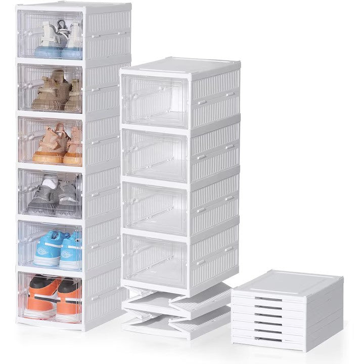 Set 4 cutii organizatoare pentru incaltaminte — Confort Practic Pentru Casa Ta