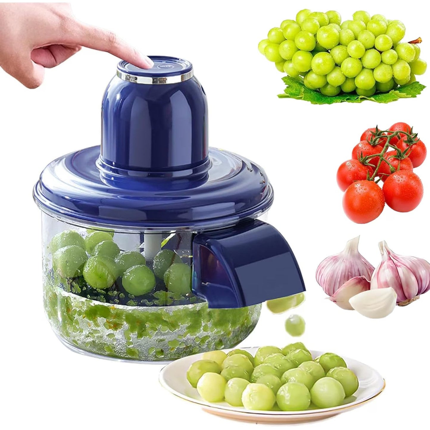 Aparat Electric pentru Curățat Usturoi și Roșii Cherry, Multifuncțional, A-135-1