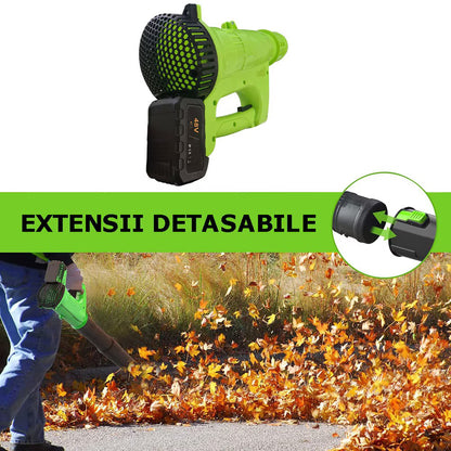 Suflantă Electrică de Frunze 3500W cu 2 Acumulatori și 12.000 RPM, A-126-14